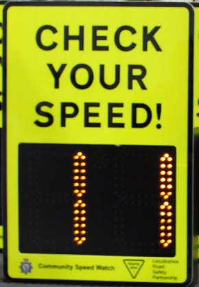 Example of Community Speed Watch Sign