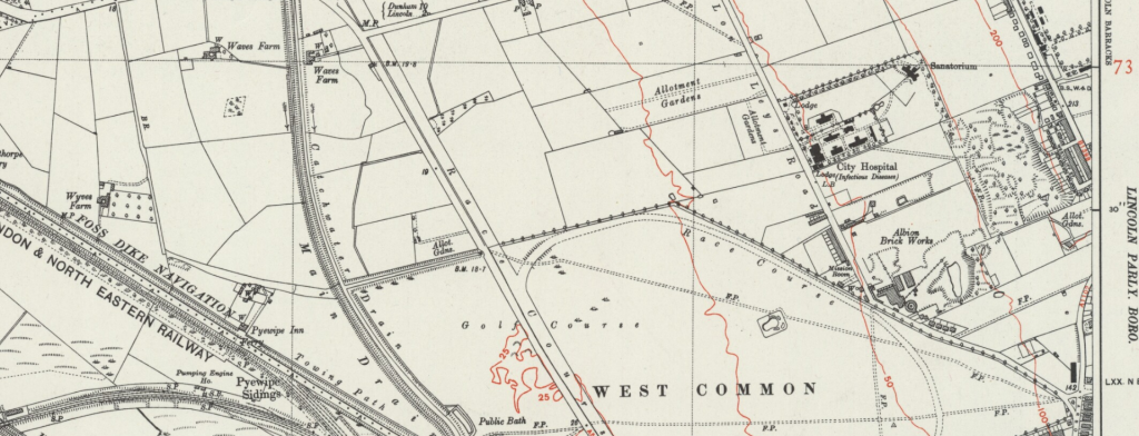 1938 map of Long Leys