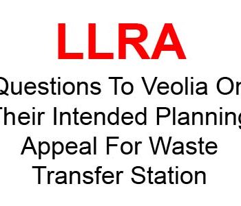 Long Leys Residents Association Lincoln LLRA questions to Veolia on their planning appeal