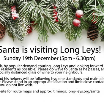 Santa visiting Long Leys