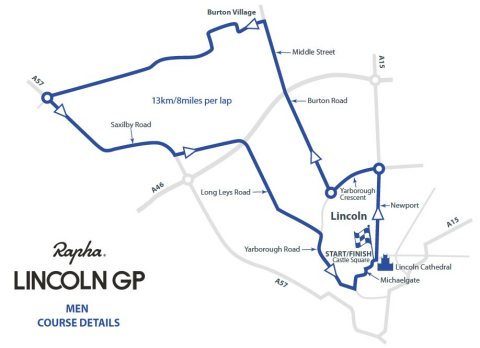 Lincoln Cycle Grand Prix Circuit Map 2023