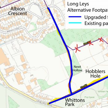 Albion Crescent to Yarborough Road footpath
